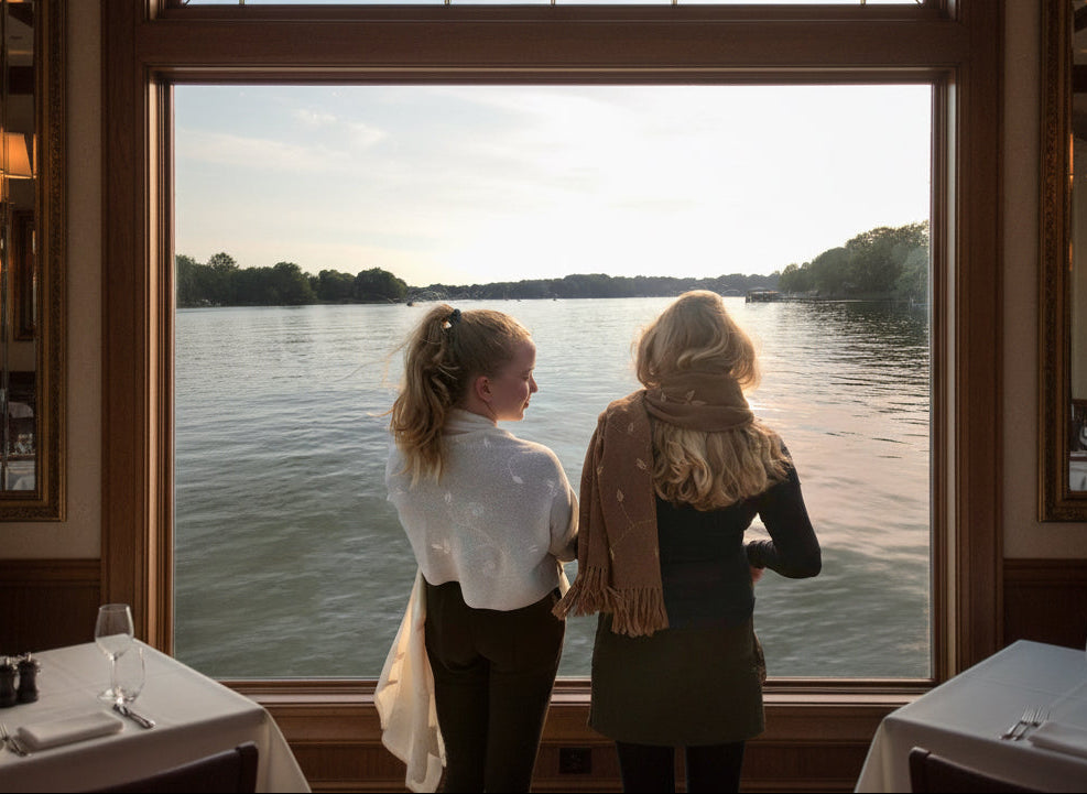 Embroidered Links Shawl: Baby Alpaca & Silk - Lanart Alpaca