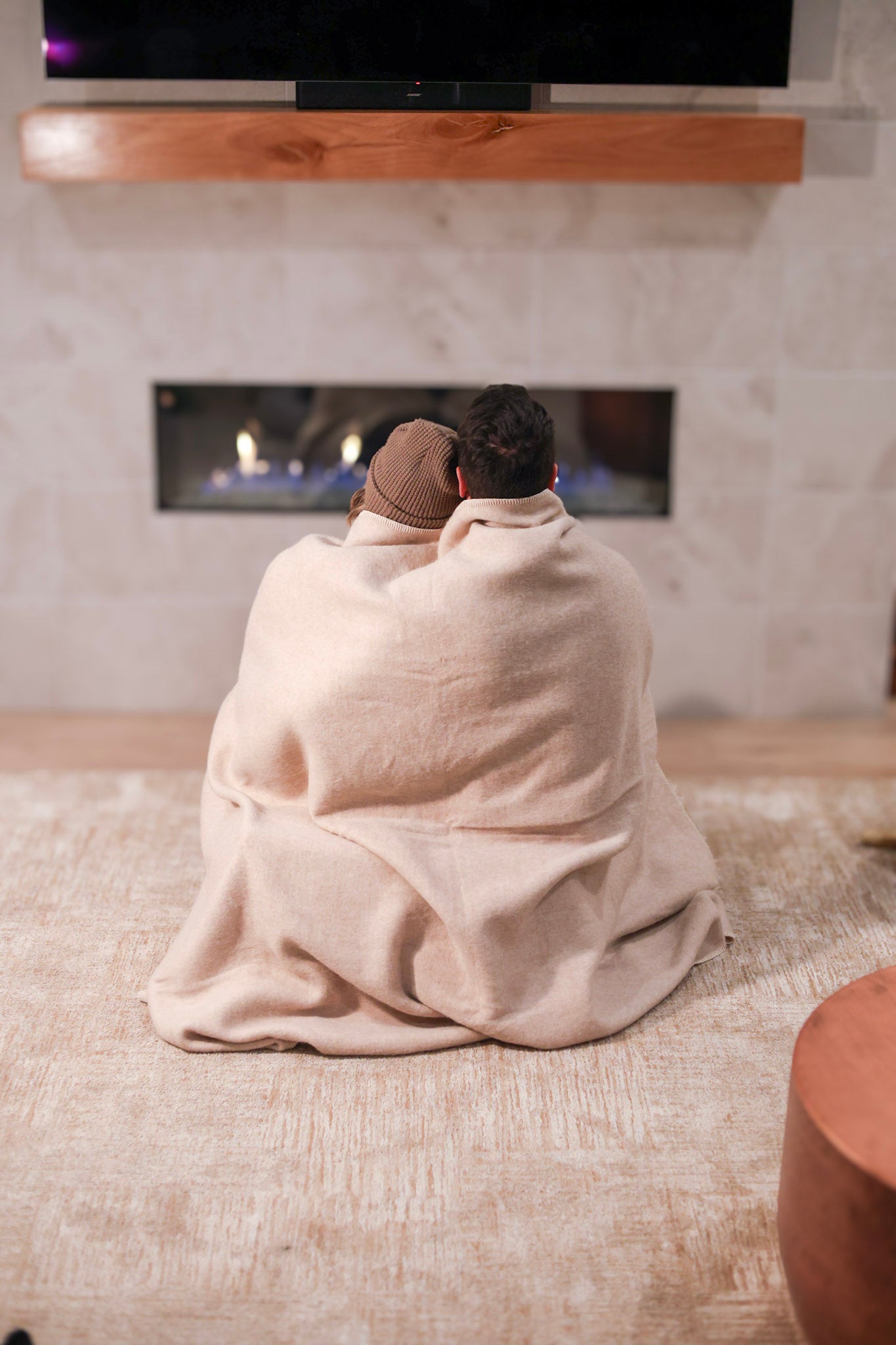 Love Throw - Bed Blanket - Reversible Baby Alpaca - Lanart Alpaca