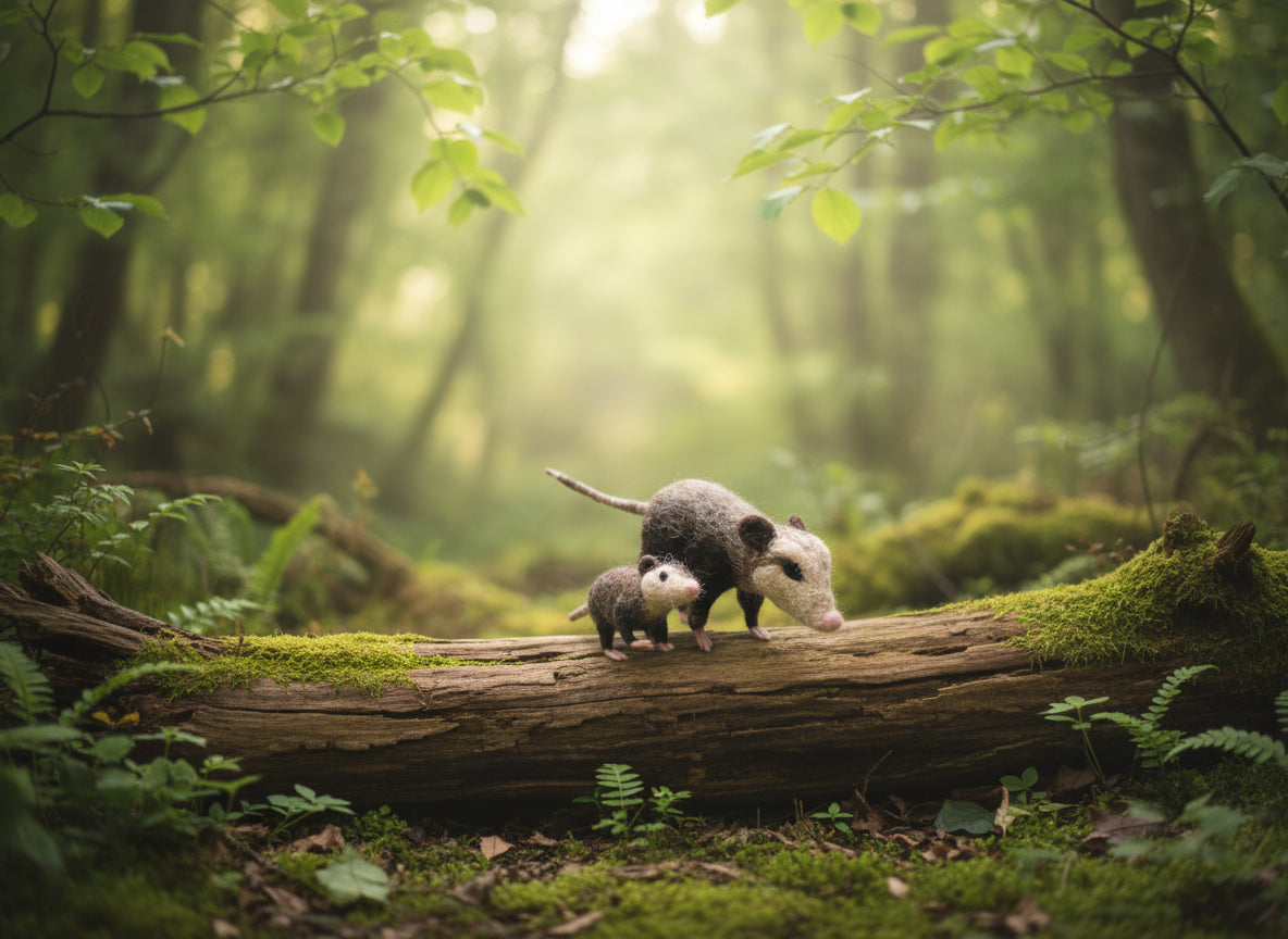 Mama Opossum & Joey