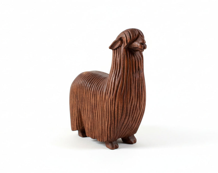 Wooden Huacaya Carving— Studio