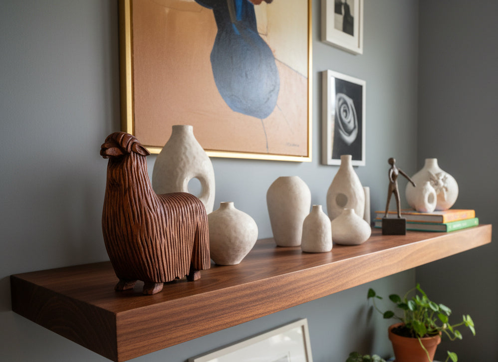 Wooden Huacaya Carving— Studio