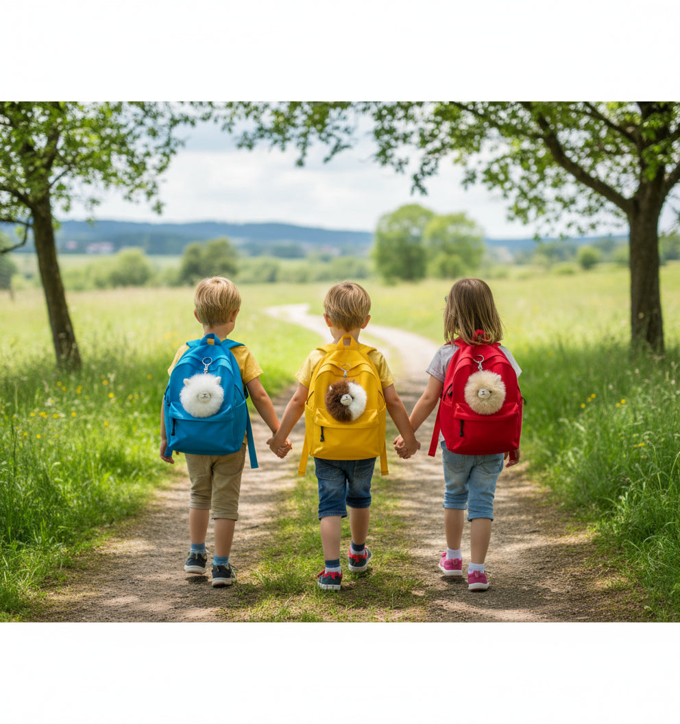 Plush Alpaca Face Charm - Lanart Alpaca
