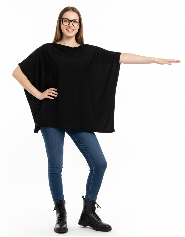 Poncho Style Pullover — Studio