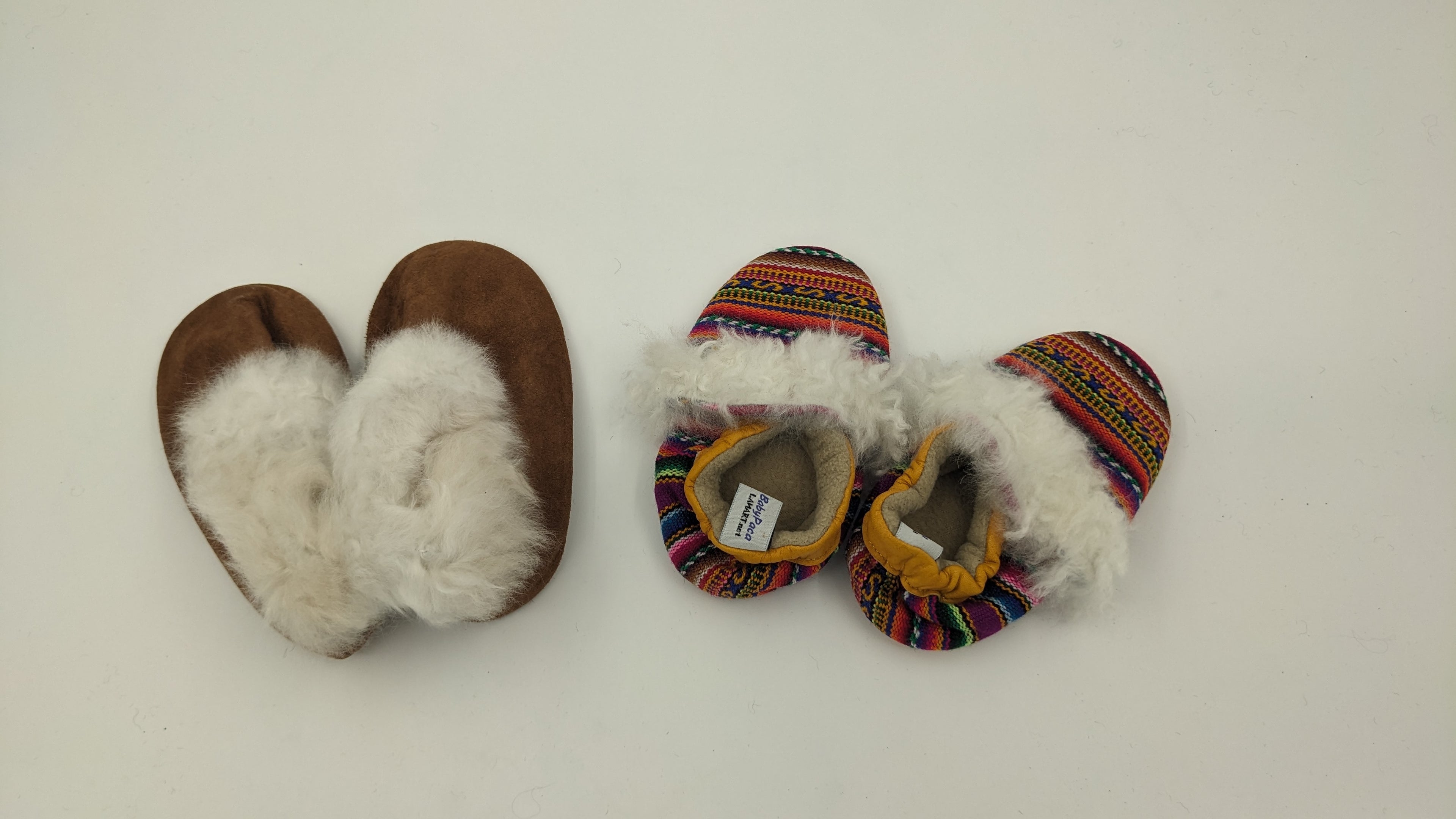 Fancy Fur Trim Kids Slippers— Studio