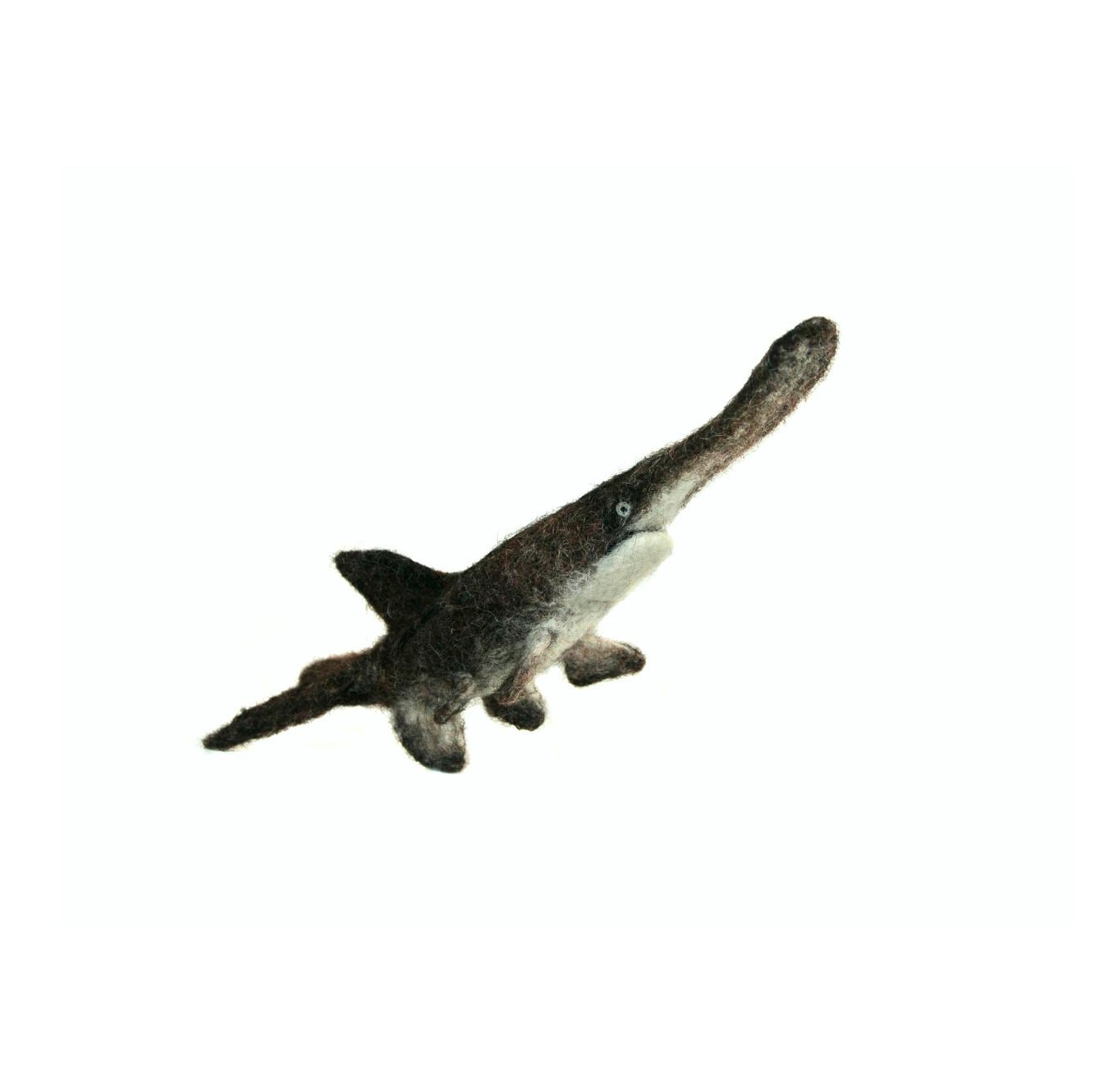 Paddlefish: Felted Alpaca Sculpture - Lanart Alpaca