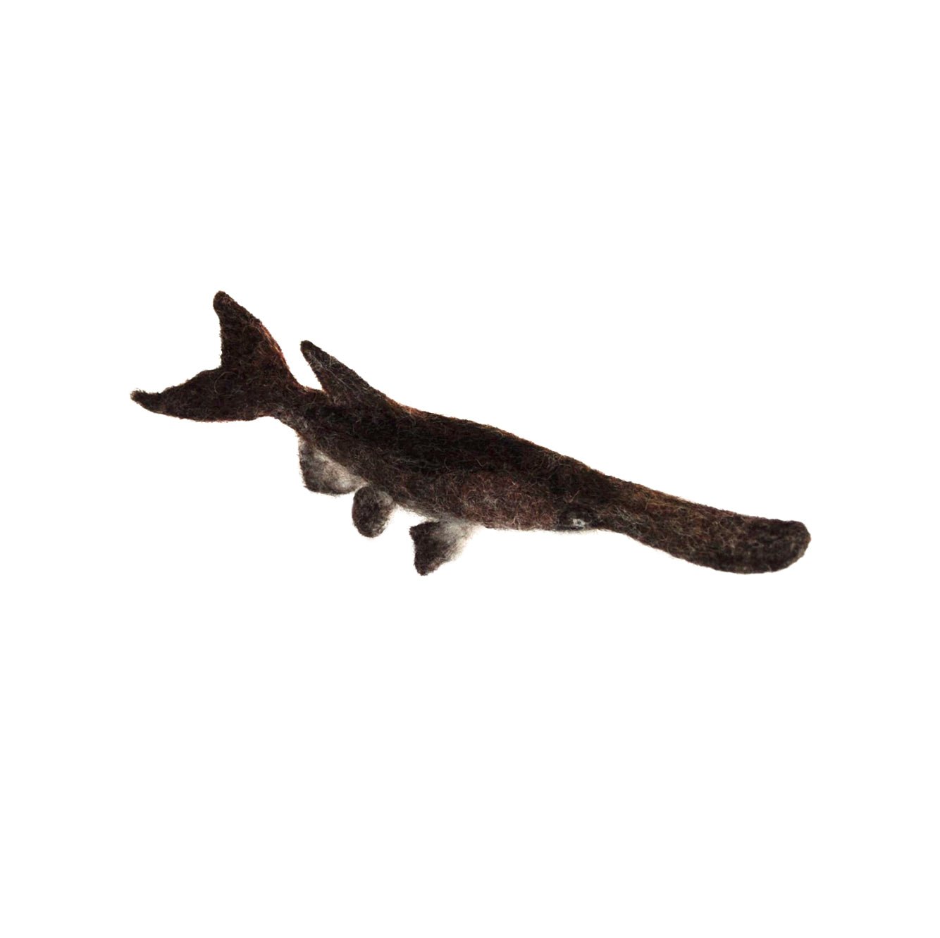 Paddlefish: Felted Alpaca Sculpture - Lanart Alpaca