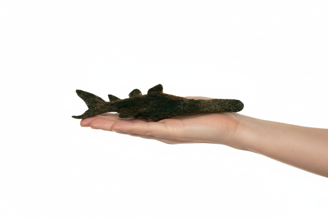 Paddlefish: Felted Alpaca Sculpture - Lanart Alpaca