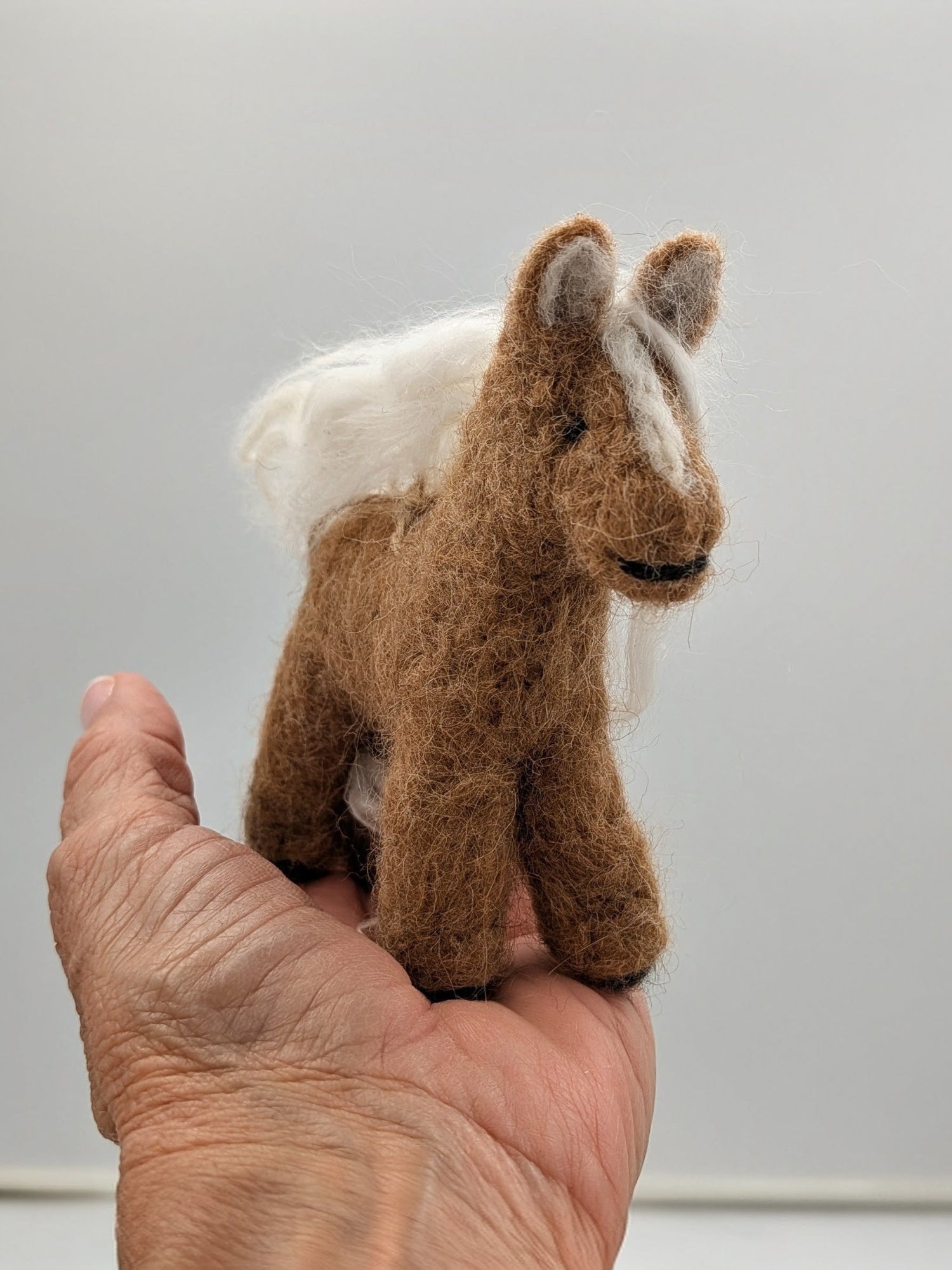 Felted Alpaca Fiber horse