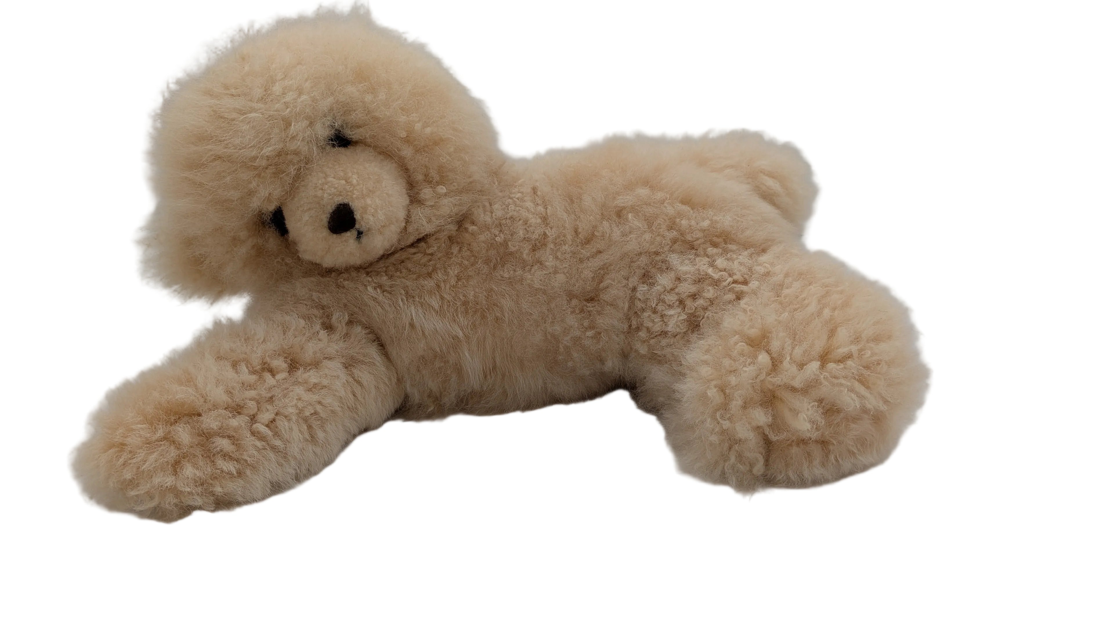 Plush swivel head bears made from alpaca fur by Lanart Alpaca