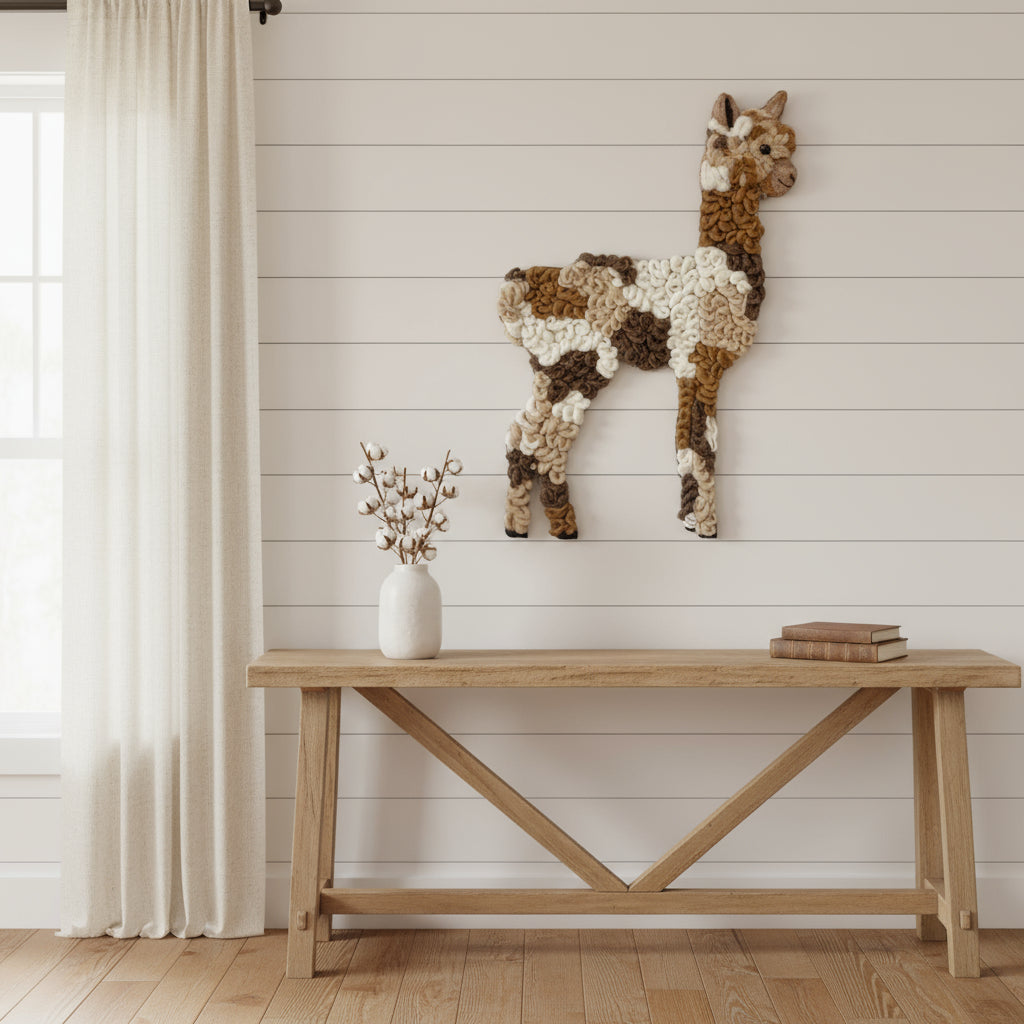 PRE - ORDER: Textile Alpaca Fiber Art Wall Decor - Lanart Alpaca