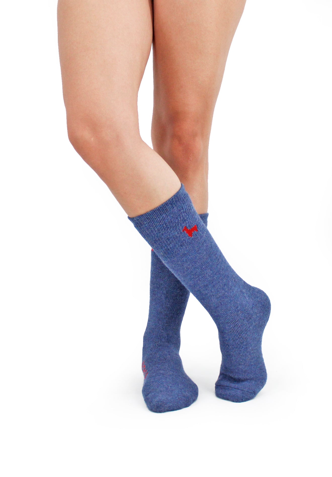 Everest Outdoor Alpaca Socks Denim - Lanart Alpaca