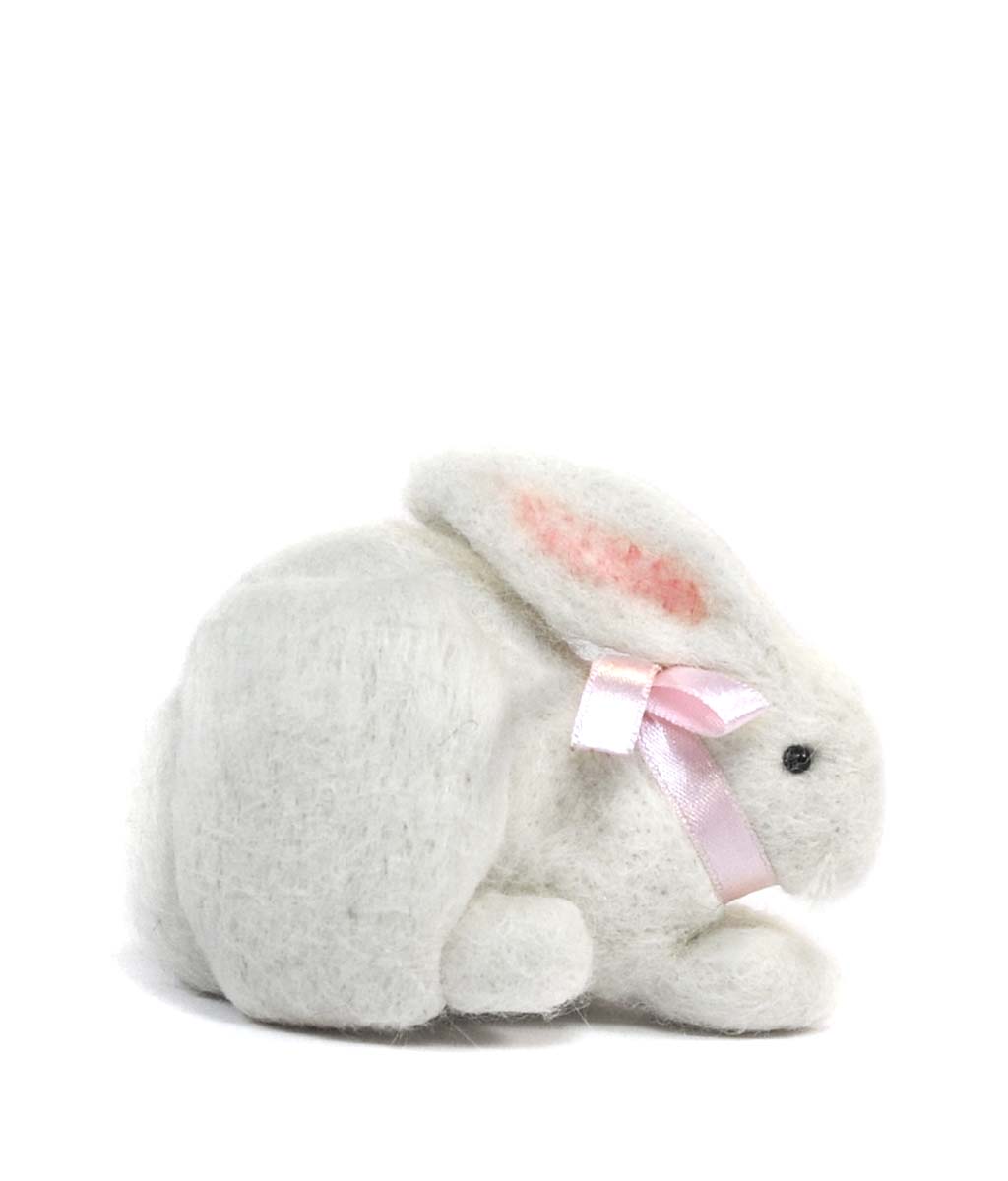 Handmade needle-felted alpaca bunny by Lanart Alpaca
