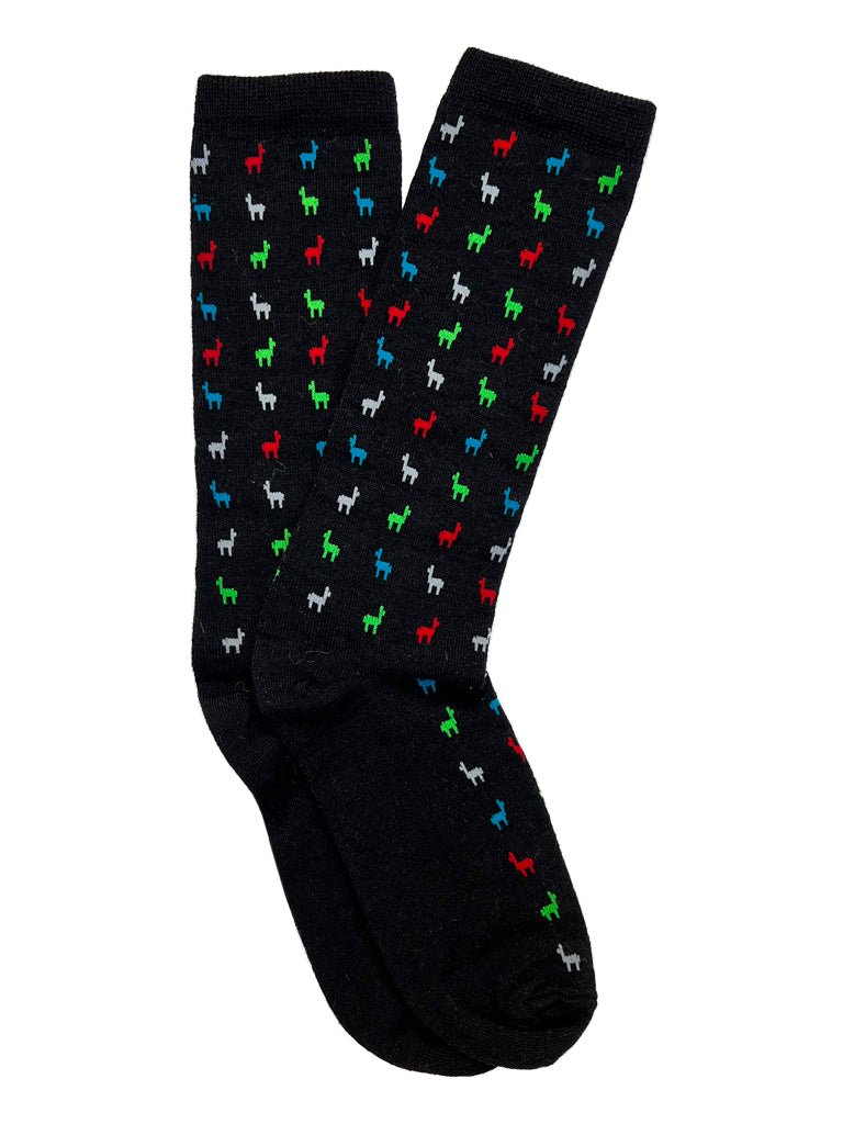 Dress: Colorful Logo Socks - Lanart Alpaca
