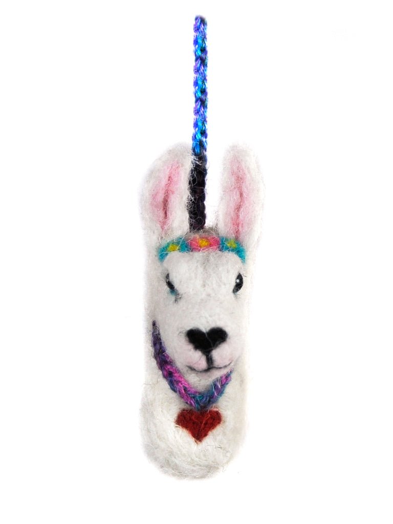 Felt Llama Bag Charm - Lanart Alpaca