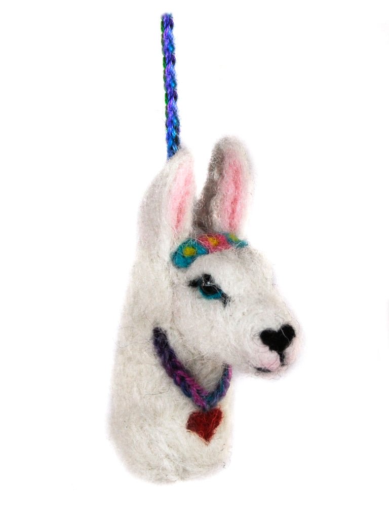 Felt Llama Bag Charm - Lanart Alpaca