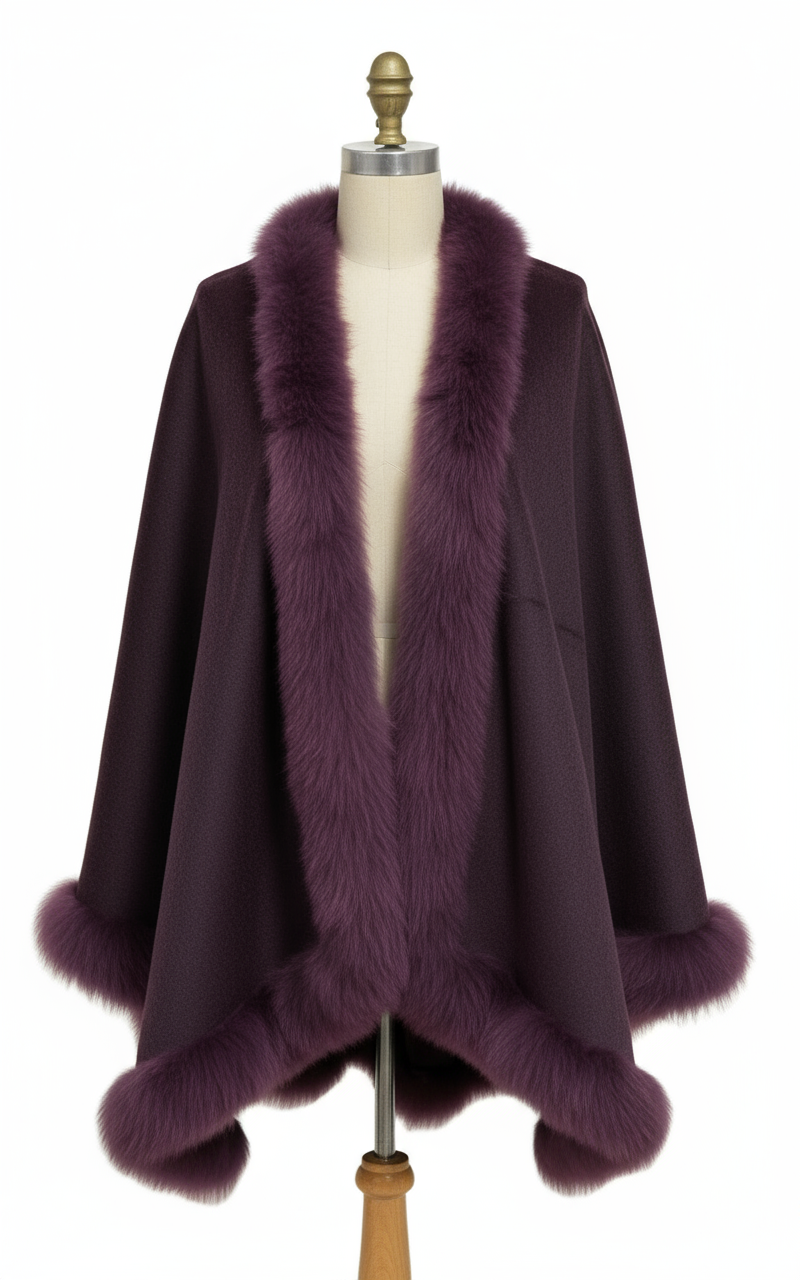 Royalty Fur Cape - Purple - Lanart Alpaca