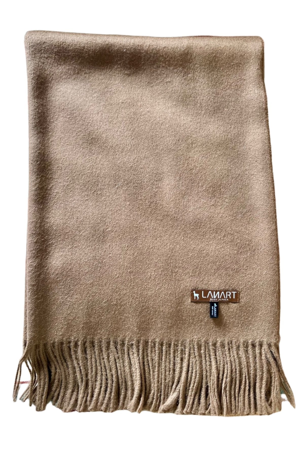 Pure Baby Alpaca Throw Blanket - Vicuña - Lanart Alpaca
