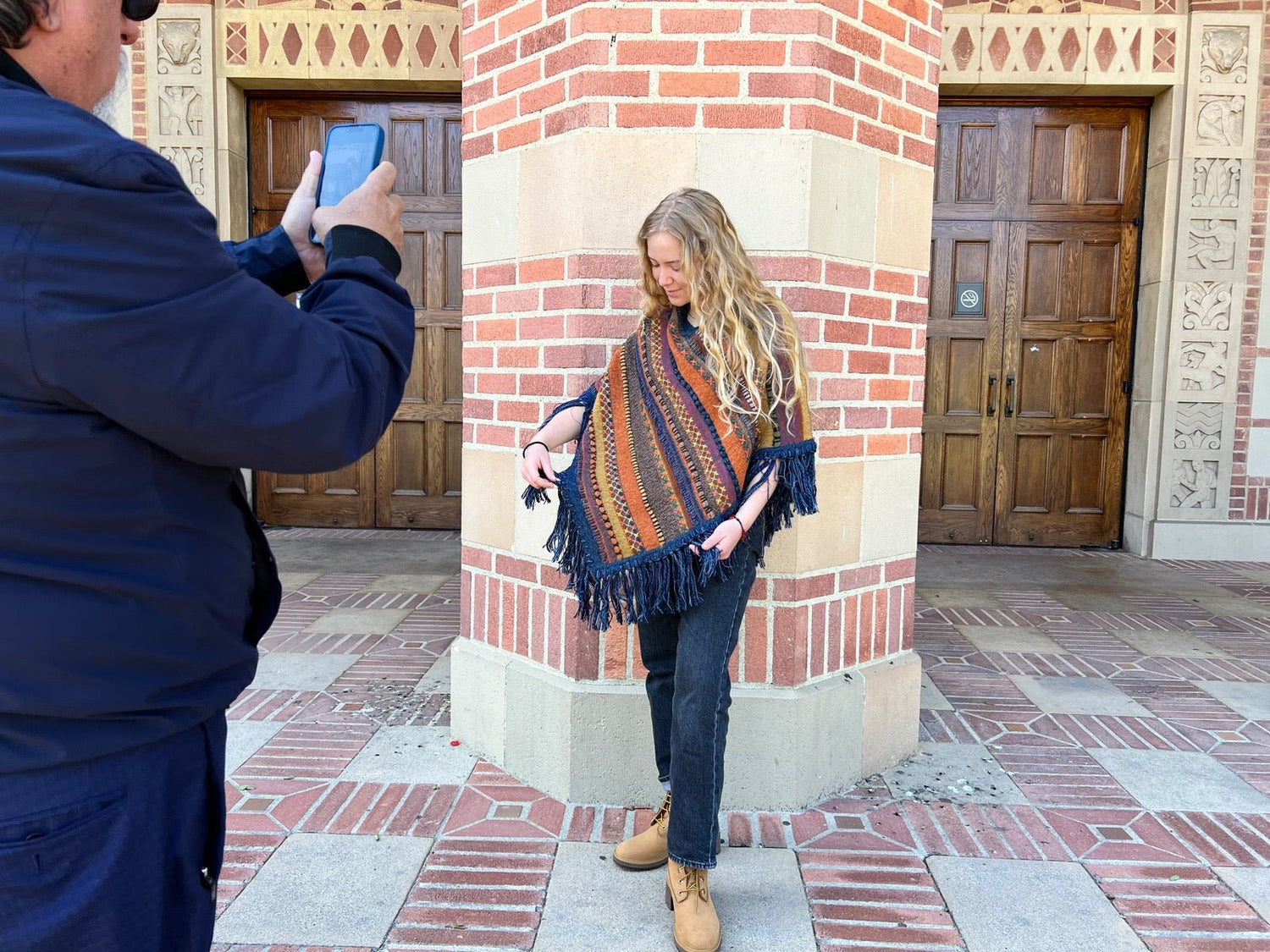 Tapestry Weave Poncho - Lanart Alpaca
