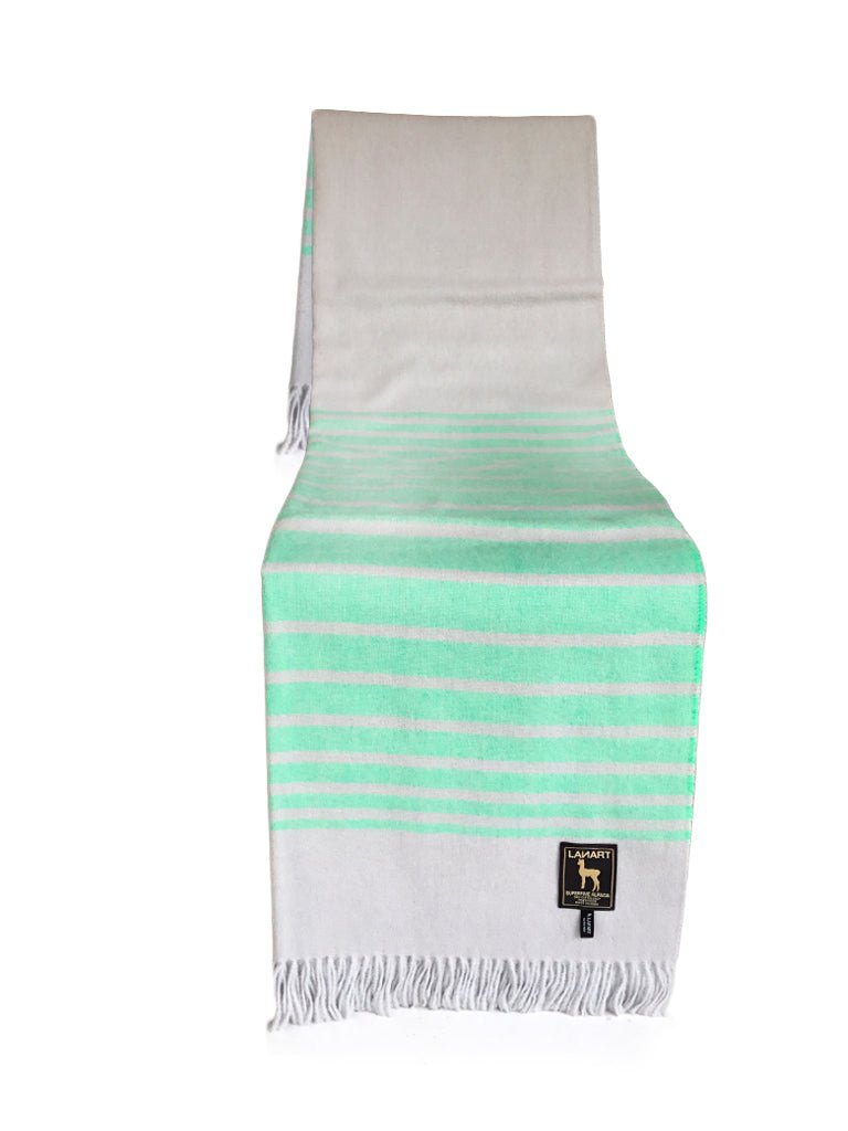 Slow Tide Alpaca Throw - Jade - Lanart Alpaca