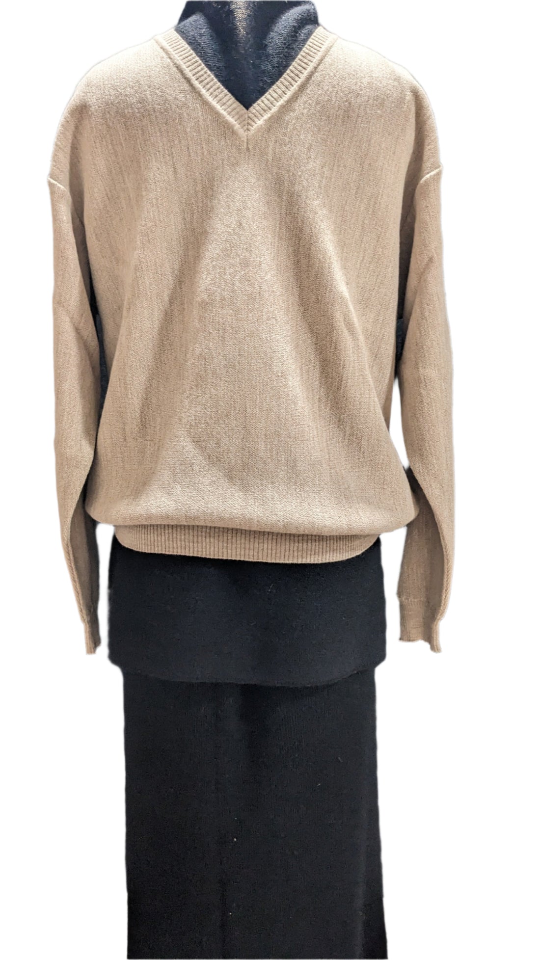 Classic V Neck Alpaca Wool Sweater