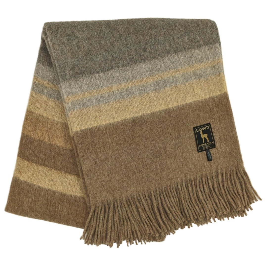 Cherokee Throw - Turmeric - Lanart Alpaca