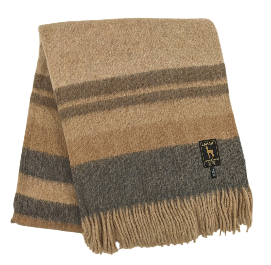 Cherokee Throw - Ginger - Lanart Alpaca