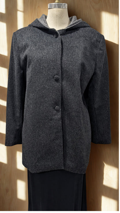 Hooded Two Tone Jacket — Studio