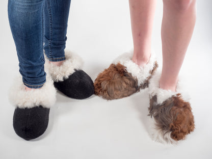 Reversible Fur House Slipper
