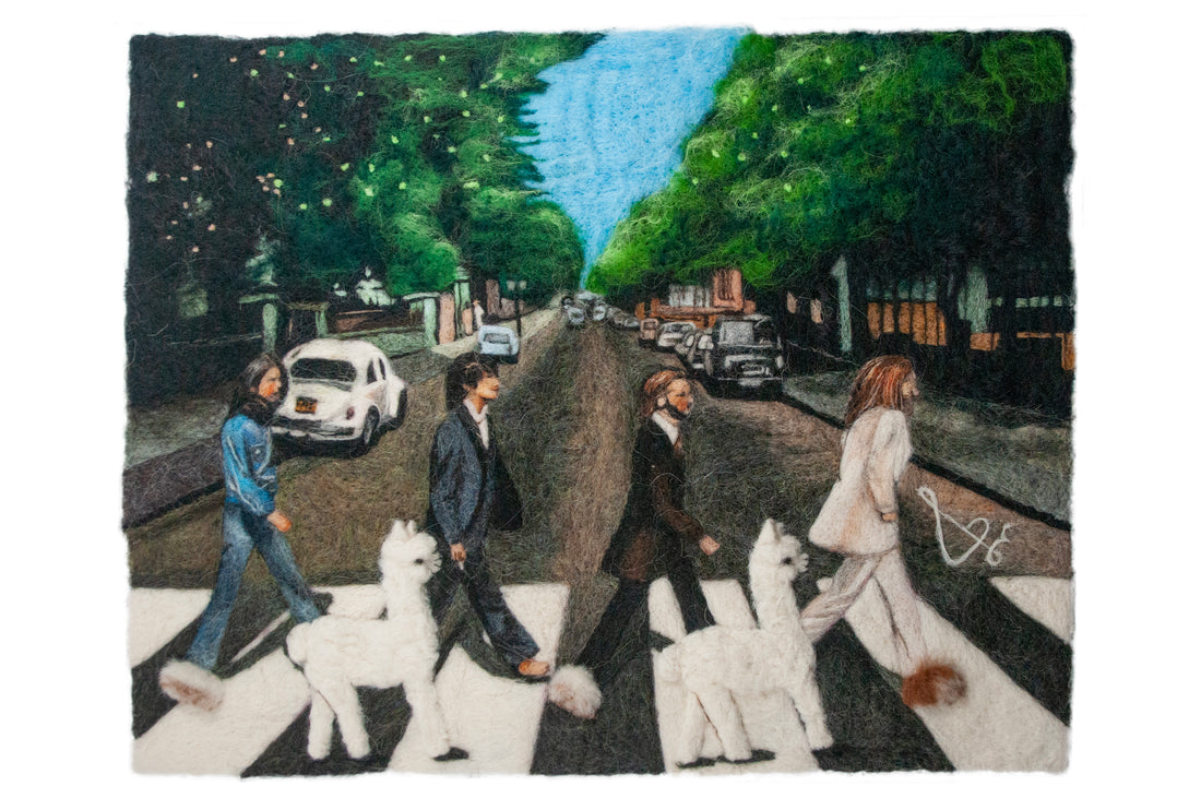 Beatles Abby Road: Felted Portrait
