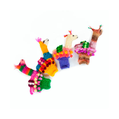 Handknit Alpaca Finger Puppets