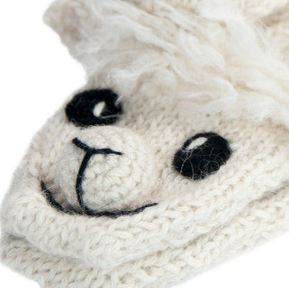 Alpaca Kid's Hand Knit Alpaca Mittens