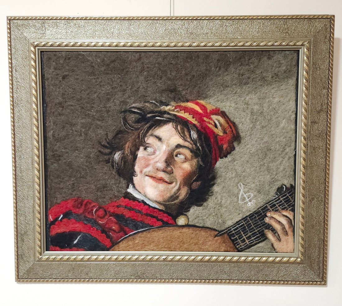 The Merry Lute Felted Portrait