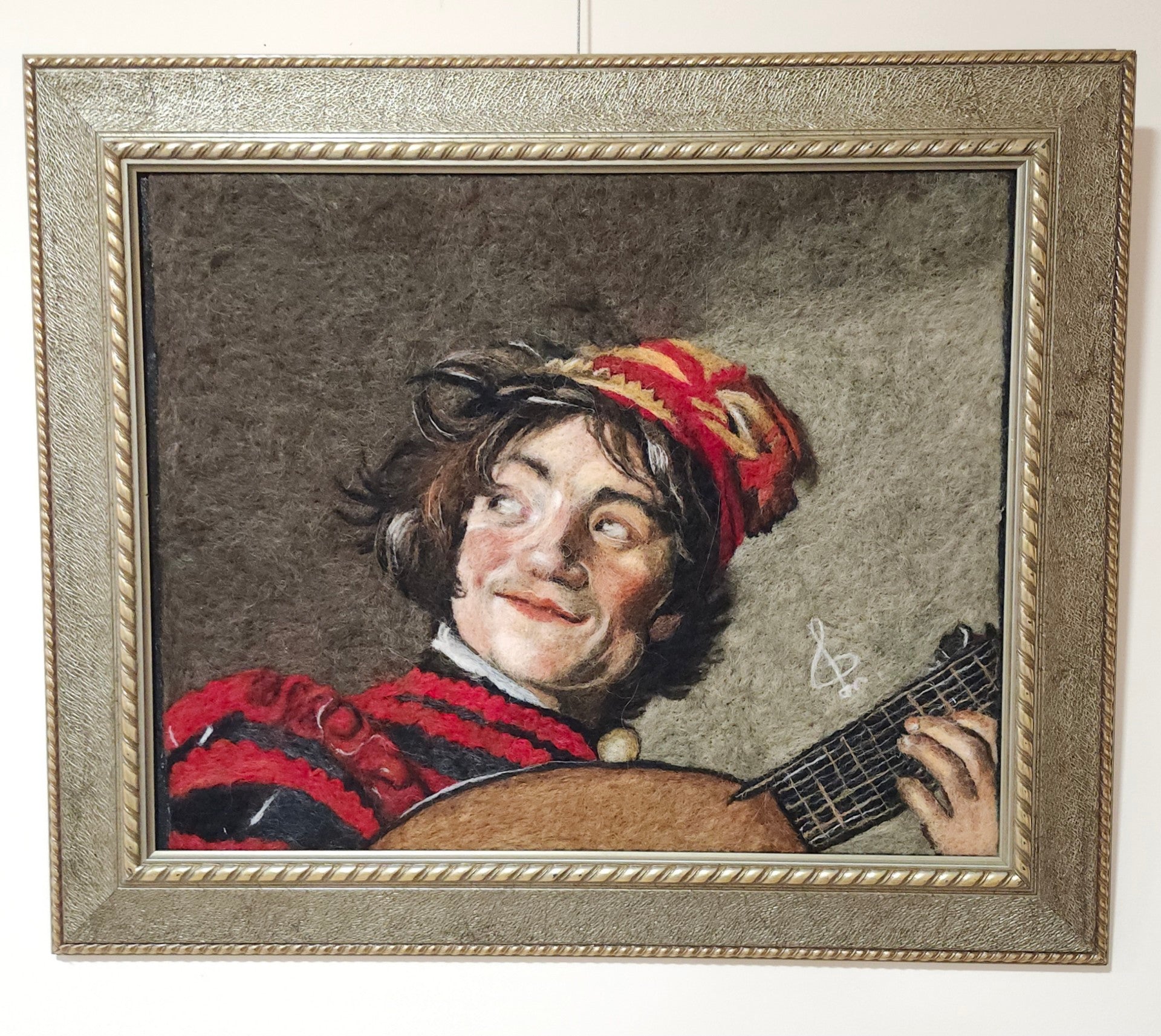 The Merry Lute Felted Portrait