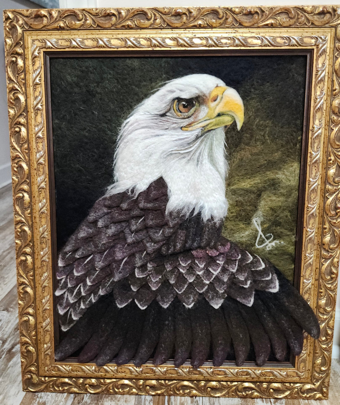 Bald Eagle Felted Portrait