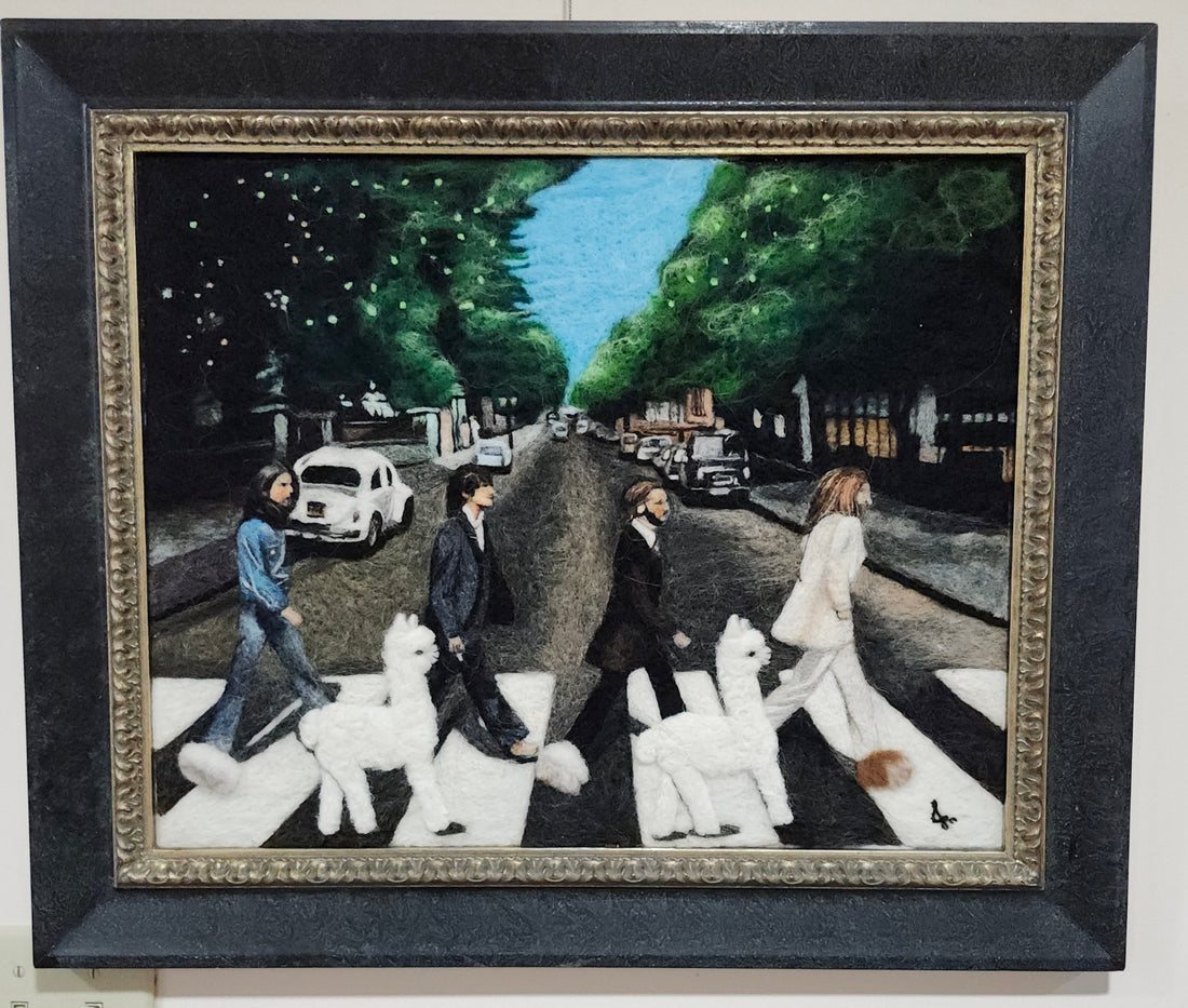 Beatles Abby Road: Felted Portrait