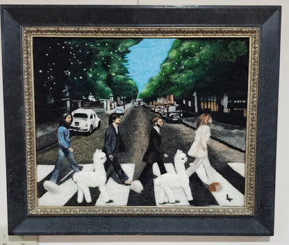 Beatles Abby Road: Felted Portrait