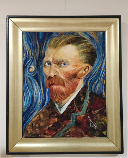 Van Gogh Felted Portrait