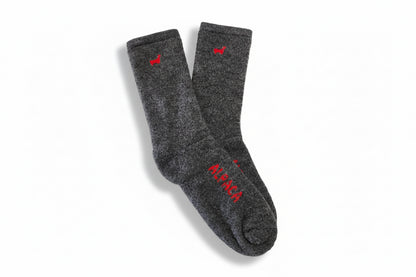 Rugged Alpaca Socks-Gray