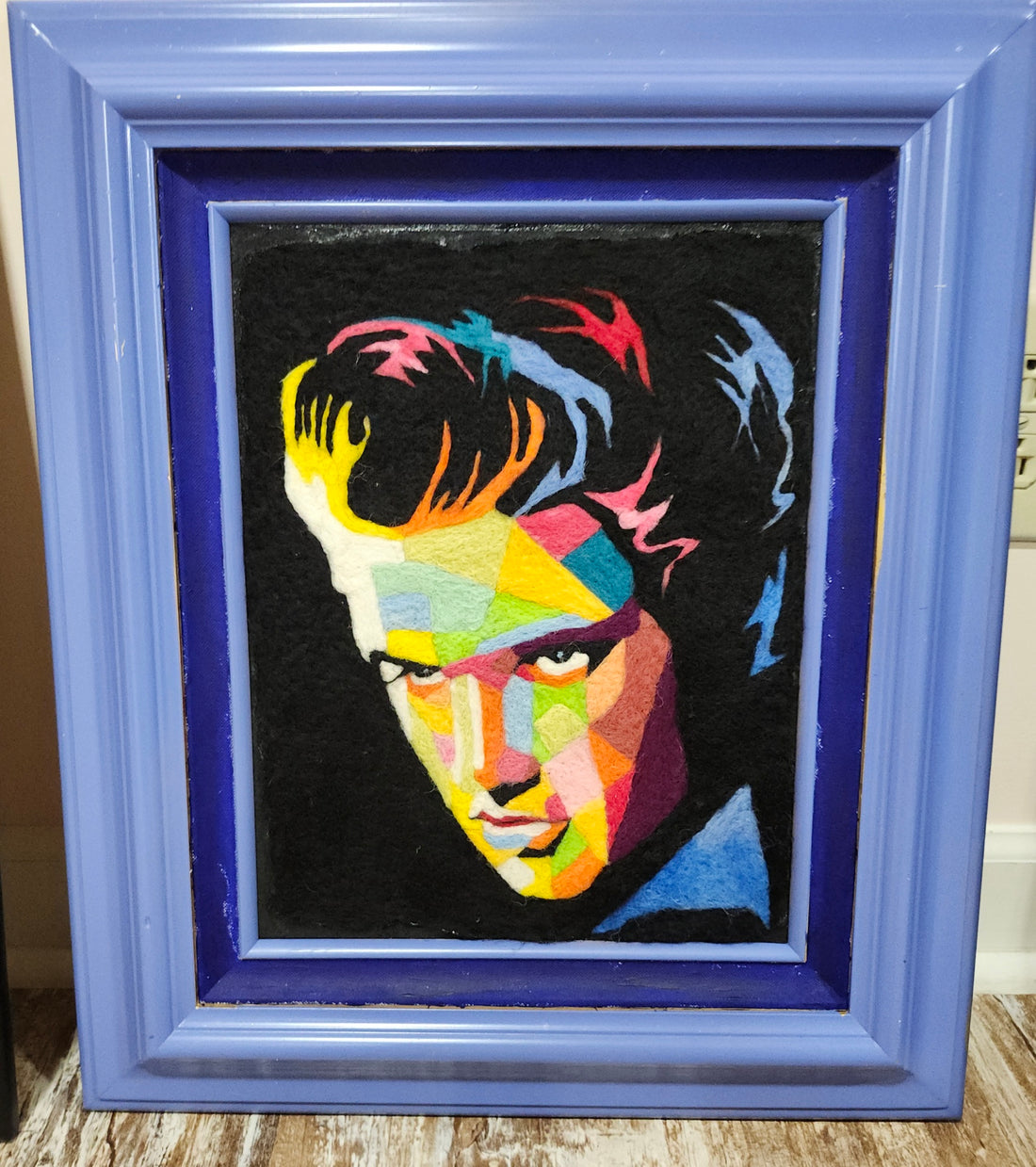 Elvis: Felted Fiber Portrait