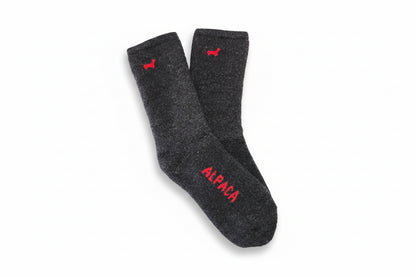 Rugged Alpaca Socks-Charcoal