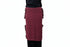 Maroon skirt with fringe details worn by a person against a plain background