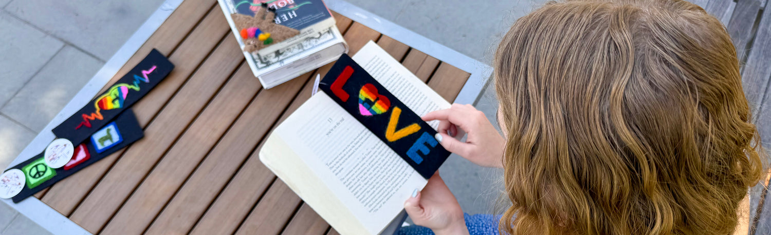 Felted Fiber Bookmark
