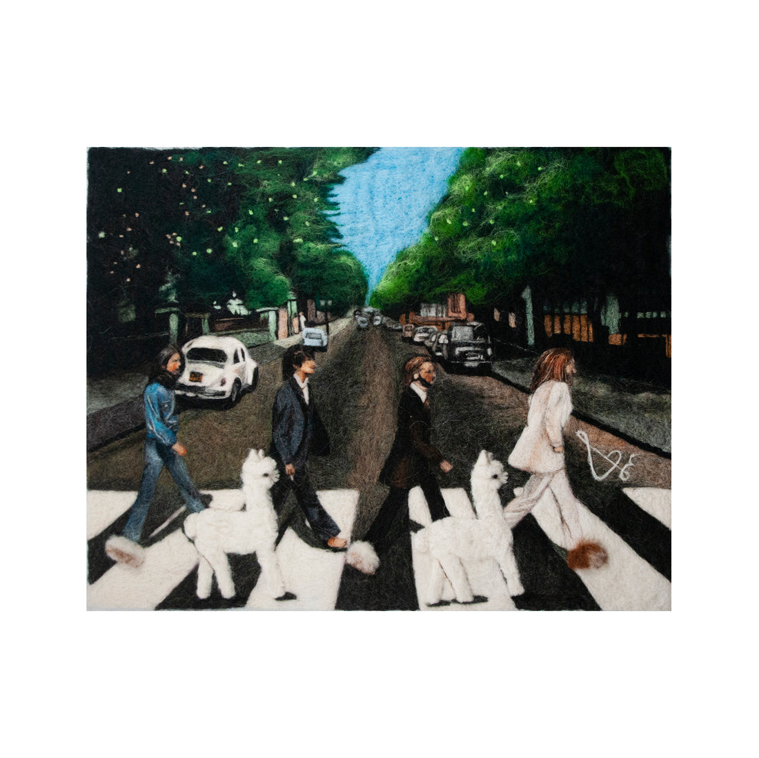 Beatles Abby Road: Felted Portrait