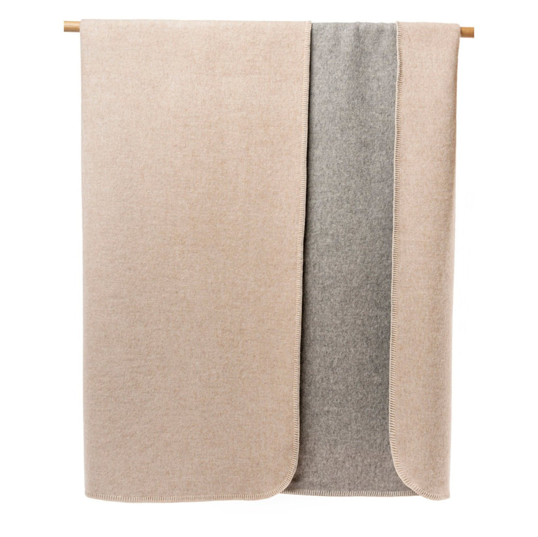 Love Throw - Bed Blanket - Reversible Baby Alpaca - Lanart Alpaca