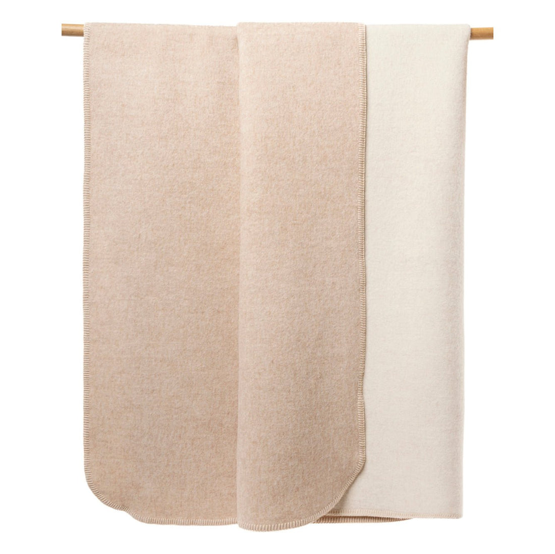 Love Throw - Bed Blanket - Reversible Baby Alpaca - Lanart Alpaca