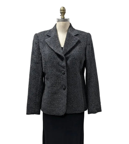 Three Button Classic Blazer: Charcoal — Studio