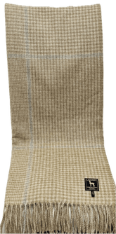 Cross Plaid Alpaca Throw Blanket - Lanart Alpaca