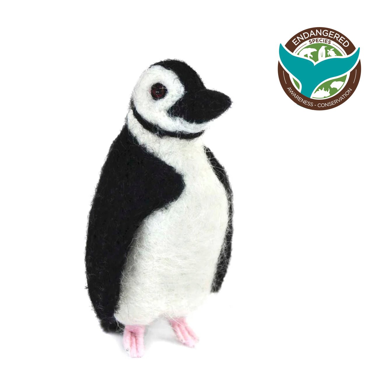 Chinstrap Penguin: Felted Alpaca Sculpture | Lanart – Lanart Alpaca