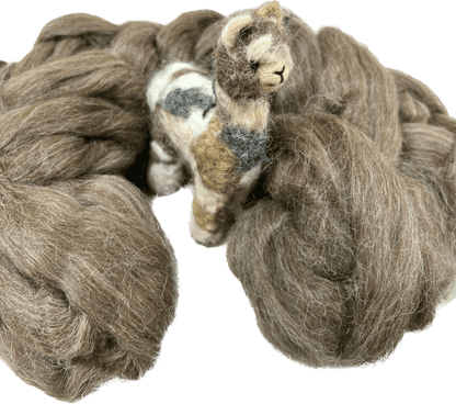 Authentic alpaca fiber animal ornament made in Peru