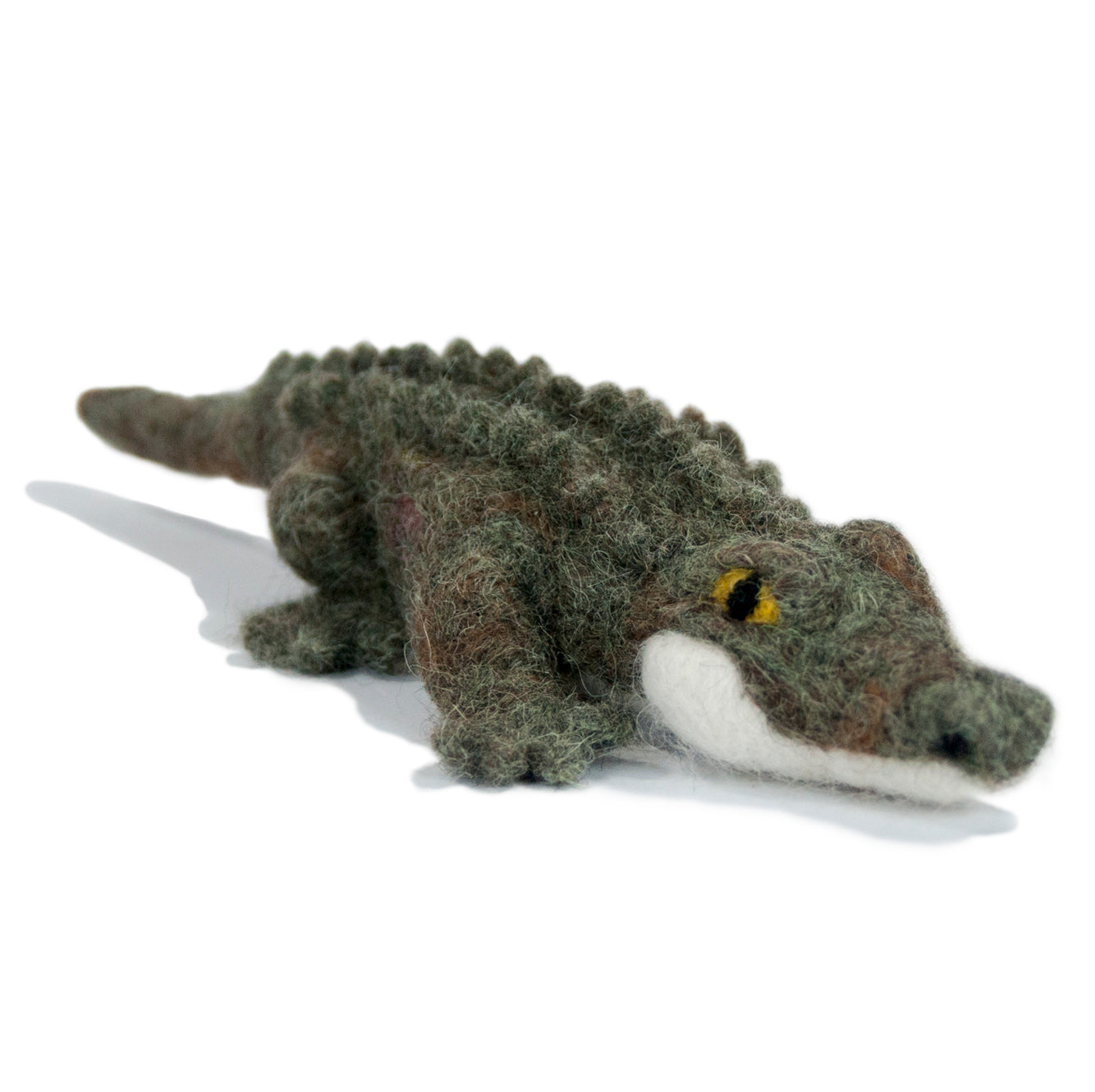 Crocodile: Felted Alpaca Sculpture